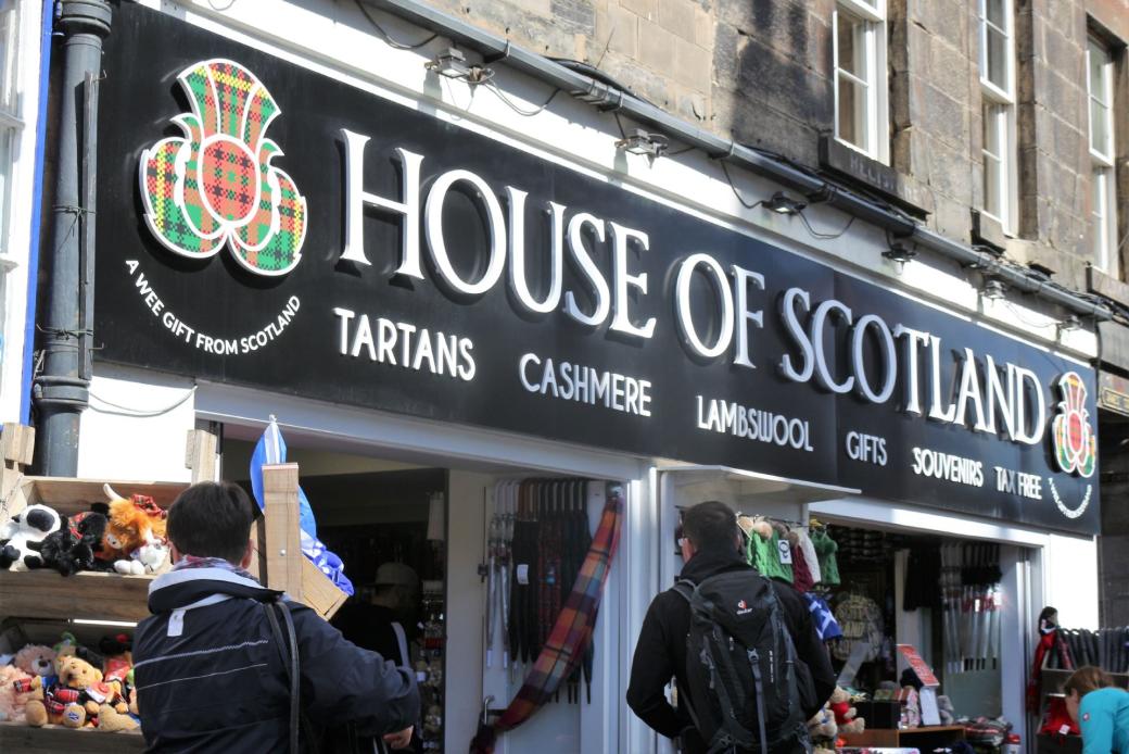 House of Scotland. Der Souvenirshop